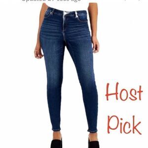 INC International Concepts Skinny Leg Regular Fit Jeans in Blue Wash Women’s 8P